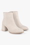 Women's Haylee Beige Suede Heeled Boots Beige Suede - 3