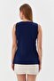 Crew Neck Vest Blouse Laci - 5