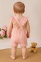 Baby Girl Summer Jumpsuit with Back Detail 100% Cotton - 2