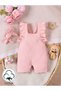 Baby Girl Summer Jumpsuit with Back Detail 100% Cotton - 3