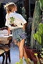 Unisex Oversized Western Cowboy Printed 100% Cotton T-Shirt High Quality Ecru - 4