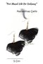 Sophisticated Stylish Sweet and Elegant Lace Mesh Floral Steel Earrings Fairy Style Dangle Night Daily Jewelry Accessory - 3