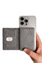 Storm Gray Magnetic Adhesive 5 Chamber Magnetic Card Holder - 4
