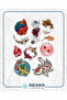 Fish Stikcer Set-2 13 Pieces Phone, Tablet, Notebook, Laptop Sticker