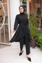 Asymmetrical Cut Skirt with Ruffles, Hijab Tunic and Pants Set-Brc1311 - 4