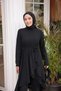 Asymmetrical Cut Skirt with Ruffles, Hijab Tunic and Pants Set-Brc1311 - 2
