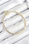 Brass Charm Zircon Stone Crown Model Gold Color Women's Bracelet -