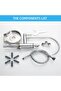 Kitchen Sink Water Purifier Faucet and Pressurized Cup Washer 2in1 Matte Chrome Nickel 7 Years Warranty Imported - 3