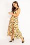 Women's Large Size Colorful Wraped Collar Long Dress 65n32941 - 7