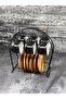 Stainless Metal Black Cup Mug Hanger Rack Only Hanger - 3