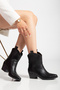 Women's Western Cowboy Embroidered Short Boots - 3