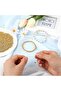 1500Pcs 4mm Spacer Round Beads Smooth Loose Ball Beads for Bracelet Necklace Jewelry (Color: Gold) - 3
