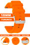 18mm Fossil-Welder-Casio-Seiko-Omega-Armani Watch Compatible Silicone Watch Band Strap Mslk18