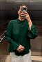 Emerald Green Bell Sleeve Woven Shirt SS25GO0009 - 6