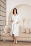 Aylam Li̇ngeri̇e 2-Piece Nightgown and Dressing Gown Set Special Lace Maternity Pajama Set