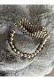 Silver Heart Bag Accessory Handmade Beaded Bag Ornament - 3