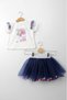 Girls Summer 2-Piece Set - Tulle Skirt & Short Sleeve Badi - Birthday Party Outfit 3-6 Years - 3