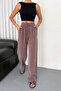 Lace-Up Elastic Waist Modal Palazzo Women's Trousers 4015 - 4