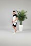 White-Black Unisex Summer Shorts and T-Shirt Combination - 2