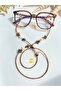 "Tiger Soul" Tiger Eye Natural Stone Glasses Lanyard