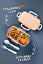 Aurora 2-Compartment Stainless Steel Leak-Proof Food Container - Food Transport and Storage Box Turquoise - 2