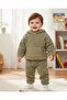 Boy's Polar Soft Fleece Hoodie Bottom-Up Set