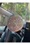 Mini Disco Ball - Crystal Rear View Mirror Ornament - Fun Car Accessory - Gift Car Ornament (6.5cm) - 5