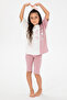 Girl's Pink Shorts Top Set 50312404-Vr041 - 3