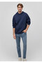 Kapüşonlu Lacivert Basic Sweatshirt 0S10275-70490