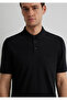 Black Modal Polo T-Shirt Slim Fit / Slim Fit 066157 -900 - 5