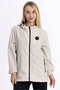 Women's Hooded Water and Windproof Pocketed Inside Raincoats, a Lined U Ultra Lightweight m Transitional Raincoat - 2