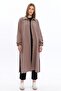 24048 Women's Dusty Rose Slit-Waist Long Ferace Shirt - 3