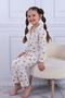 طقم أطفال بنمط الفراشة مع أزرار أمامية، مصنوع من القطن بنسبة 100% - 7