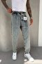 Ballon Fit Men's Washable Boyfriend Mold Blue Jean Jeans Ke-803 - 6