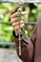 Yeşil Kaya Damla Kehribar Special Silver Design Prayer Beads (Amber), (Amber Drop Prayer Beads) - 4