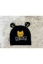 Blue Yellow White 3-Piece Lion Figured Girl Boy Baby Child Combed Cotton Hat Beanie - 5