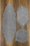 Placemat Runner Set Presentation Corded Embroidered Modern American Service Set 6-Person Set - 3