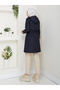 Leopard Printed Li Bondit Fabric Elastic Waist Hooded Hijab Trench Coat Rc905010 - 8