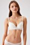 Economic Pack of 2 Black-ecru4731001-2 Rome Underwire Soft Push Up Lace Bra Set - 2