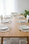 6 Pieces Charlotte Linen Placemat & American Service (40 cm Round) - 4
