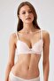 Economic Pack of 2 Powder-black4731001-2 Rome Underwire Soft Push Up Lace Bra Set - 3