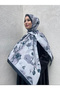 New Season Rose Pattern Soft Cotton Comfortable and Elegant Shawl - 2