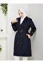 Double-Breasted Collar Belted Modest Trench Coat RC1103056 - 5