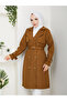 Double-Breasted Collar Belted Modest Trench Coat RC1103056 - 6