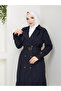 Double-Breasted Collar Belted Modest Trench Coat RC1103056 - 6