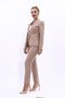 Single Button Classic Jacket & Slim Fit Trousers-Stone - 1044510 - 2