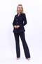 Clover Jacket & Spanish-Cuff Trousers Set-Navy Blue - 1027530 - 5