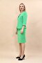 V-Neck Cropped Jacket & Plain Tight Skirt-Green - 1016540 - 3