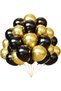 Black and Gold Metallic Balloons Shiny Party Balloon Graduation, Engagement, Birthday, Party Decoration
