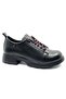 Yucca Genuine Leather Orthopedic Women's Casual Shoes Black - 3